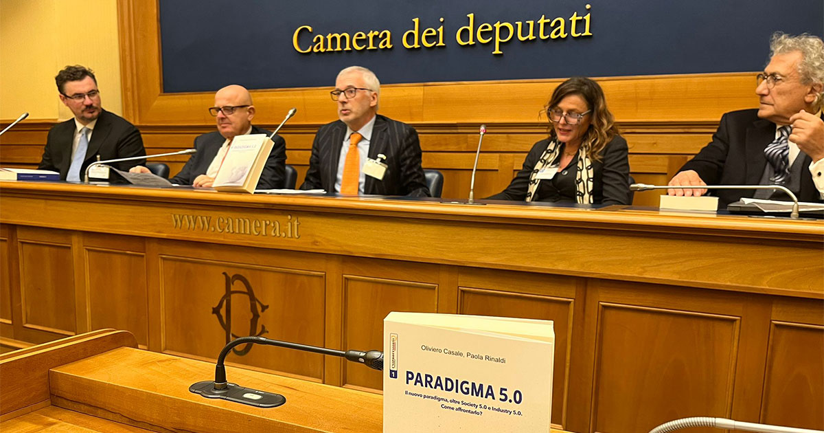 Relatori da sinistra a destra: Marco Cibien, Luca Luigi Manuelli, Oliviero Casale - co-autore, Paola Rinaldi - coautore, Rosario Lanzafame
